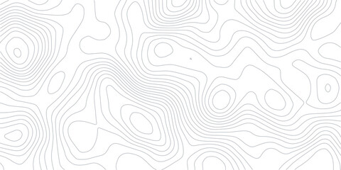 Abstract lines background. Contour maps. Topo contour map on white background. Abstract background with waves Geographic mountain relief.