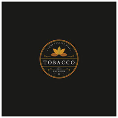 Fototapeta premium tobacco leaf logo,tobacco field and tobacco cigarette logo template design vector