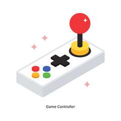 Game Controller Vector Filled Icon Style. Eps 10 File