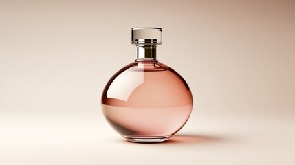 Obraz premium 3D mockup of a hydrating face lotion bottle with a translucent finish. The bottle should have a modern shape