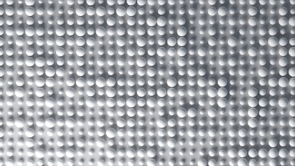 White spheres top view in perspective. Background wallpaper. 
