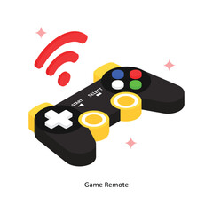 Game Remote Vector Filled Icon Style. Eps 10 File