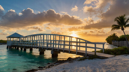 Obraz premium sunset on the beach