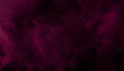 Black dark purple red burgundy wine magenta maroon plum watercolor water abstract art colorful background. Grunge dirty smoke fog. Fantasy dramatic storm night sky with clouds design background.