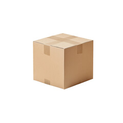 Fototapeta premium Cardboard box on a transparent background