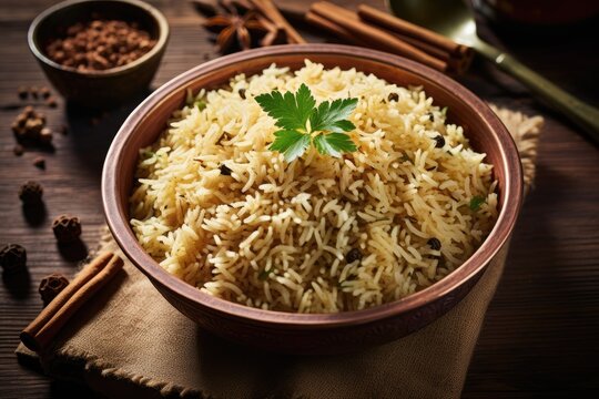 Jeera Rice a popular Indian dish is made with Basmati rice and simple spices