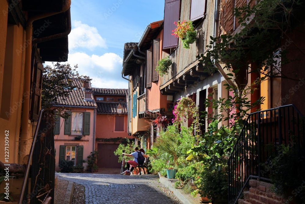 Poster Street in Albi, France