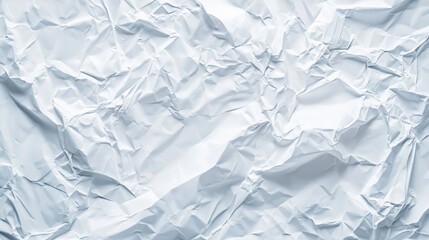 Obraz premium White Crumpled Paper Texture for Background or Design Use