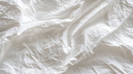 Wrinkled white sheets, bedroom, textured fabric, background, design