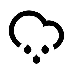 Cloud with rain drops