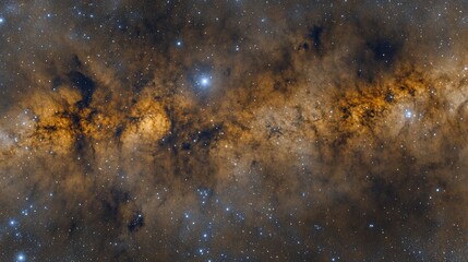 Obraz premium Galactic center nebula cosmic dust cloud, starfield background, astronomy image