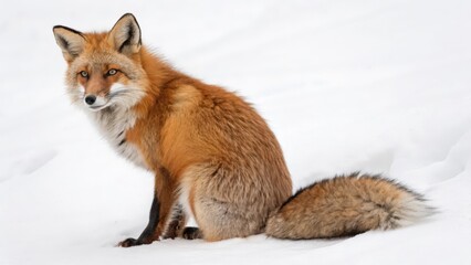Fototapeta premium red fox isolated on white