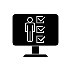 Head hunting icon vector. HR illustration sign. job search symbol. Head hunter logo.