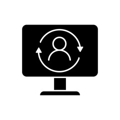 Head hunting icon vector. HR illustration sign. job search symbol. Head hunter logo.