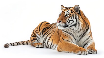 Obraz premium bengal tiger isolated on white