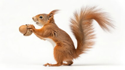 squirrel on a white background
