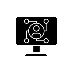 Head hunting icon vector. HR illustration sign. job search symbol. Head hunter logo.