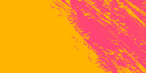 Obraz premium Colorful Grunge Background with Distressed Weathered Effect with Pink and Yellow Colors. Retro grungy overly brush stroke backdrop. Colorful worn abstract surface texture, perfect for flyers, cards