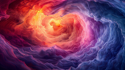 Vibrant Wave Patterns Abstract Art