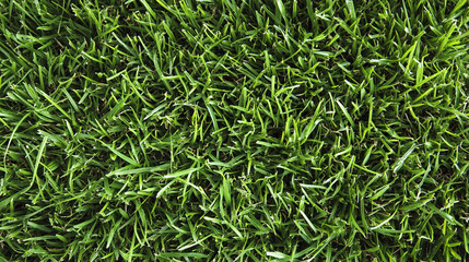 Obraz premium Close-up view of vibrant green grass showcasing the rich texture and natural beauty found in a sunny outdoor environment. Generative AI
