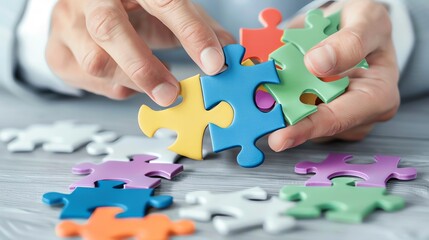 A consultant reviewing job descriptions with a company's hiring manager, symbolizing strategic recruitment consulting that ensures job roles align with business needs.