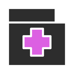 Medical File Icon Health Plus Sign Folder Illustration