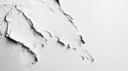 Obraz premium White paste texture, torn, studio background, cosmetic sample