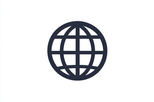 Graphic representation of a globe icon symbolizing global connectivity and information sharing across networks. Generative AI