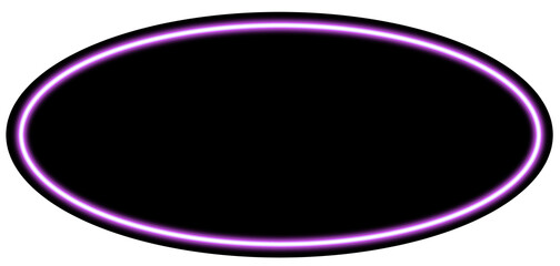 ネオン風フレーム　枠　紫