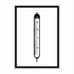 Precise Thermometer Vector for Medical and Health Concepts - Illustration for Graphic Design Projects