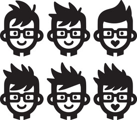 Kid Boy Vector icon design illustration