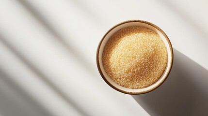 Coconut on a white background with natural texture and shape details for culinary and design uses