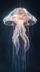 Elegant Crystal Jellyfish Chandelier Light Fixture