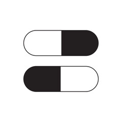 Medical Element with Black and White Color Design. Vector Illustration.