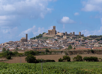 Obraz premium Artajona village panoramic view of the village