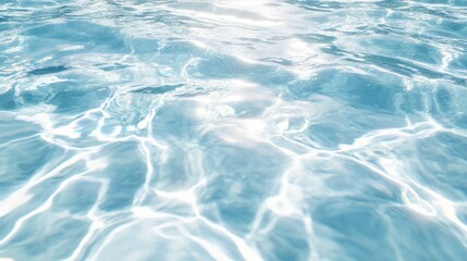 Obraz premium Sunlit pool water texture, ripples, surface, background, summer, website design