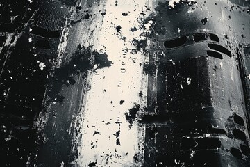 Obraz premium A vintage wet plate photo template showcasing vignetting, dust, scratches, noise, and splatters on a transparent background (PNG image), ideal for design, vintage film effects, and backgrounds