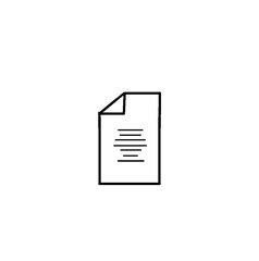 Document icon vector 