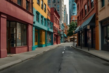 Fototapeta premium Sunset in San Francisco downtown 