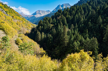 Landscape at the area of the Agrafa Mountains in Central Greece