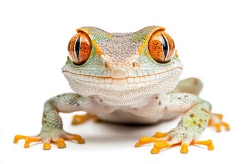 Close-up of a vibrant gecko