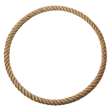 rope frame isolated on white