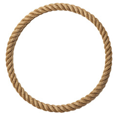 rope frame isolated on white