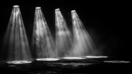 god rays on a dark background, straightforward overlay graphic, light burst amidst smoke