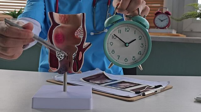 Diseases of rectum, hemorrhoids and treatment. Colorectal cancer awareness month and take control of health