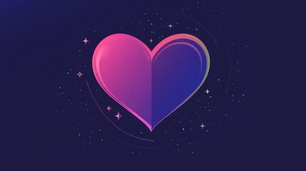 Fototapeta premium Letter icon. Valentine day, Flat vector icon. Simple icon of Valentine vector line.
