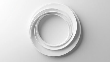 Obraz premium circle loading white color 4k illustration on gray background.