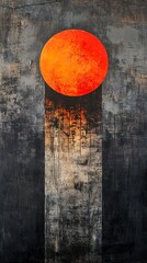 The Sun Sets Over a Pillar.