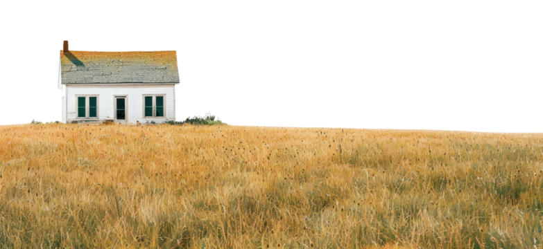 PNG Winter house border landscape isolated ground.