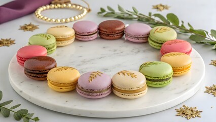 macaroons on a plate